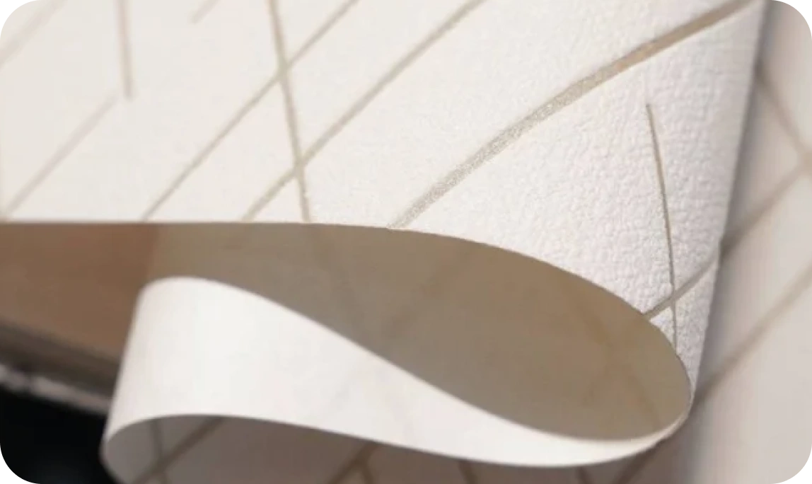 Stripe wallpaper detailed textured with beige color